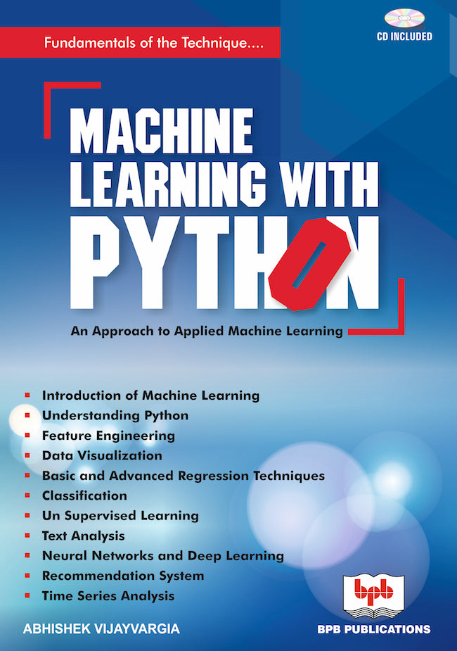 Machine Learning with Python Book | Machine Learning Technologies eBook ...