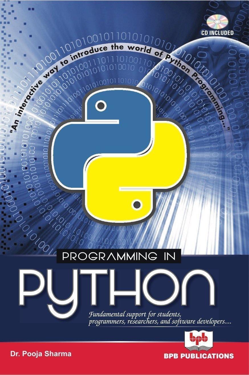 Programming in Python Book & eBook | Python Developer – BPB Online
